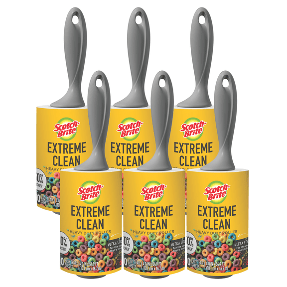 Scotch-Brite Extreme Clean Lint Roller: 4 in. width [6-pack]