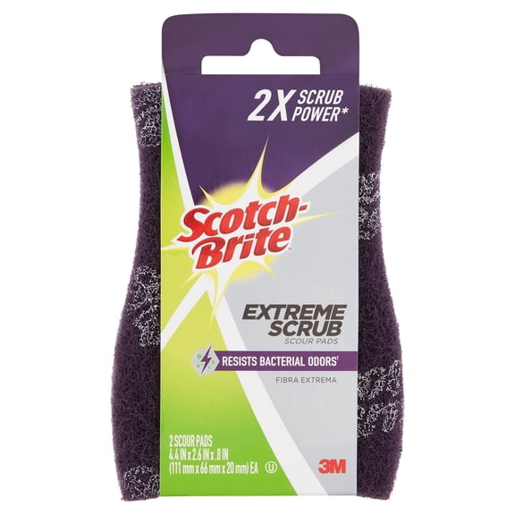 Scotch-Brite Extreme Scour Pad, 2 Count