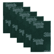 Scotch-Brite Scouring Pad 9 in. x 6 in. Dark Green 5-pack 96-5