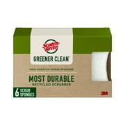 Scotch-Brite Greener Clean Non-Scratch Scrub Sponge, 6 Count