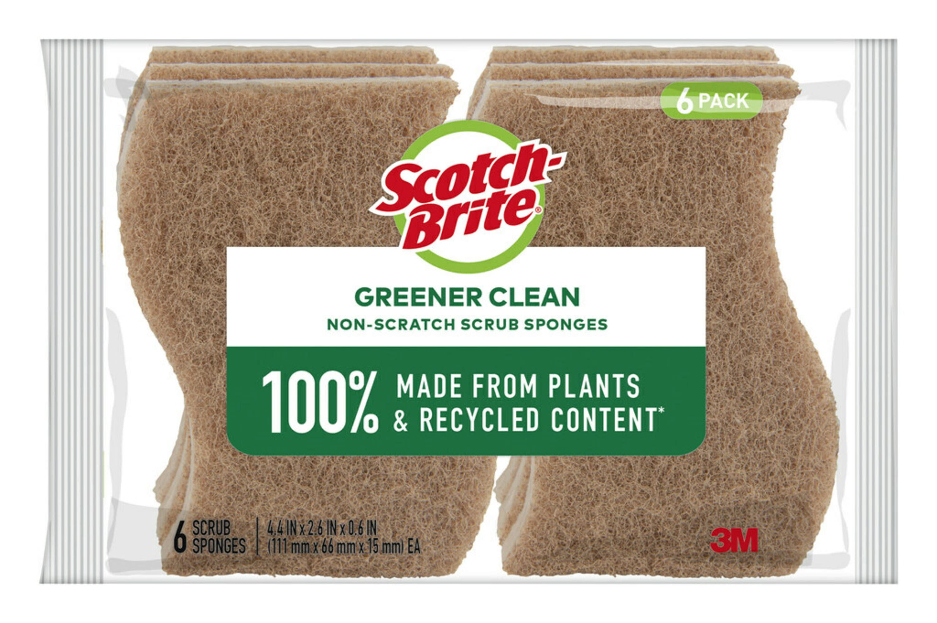  Scotch-Brite Greener Clean Sponge Cloth, Dish Cloths for  Washing Dishes, Cleaning Kitchen and More, Superior Performance and Made  from Sustainable Materials, Plant-Based Kitchen Cleaning Cloth : Health &  Household