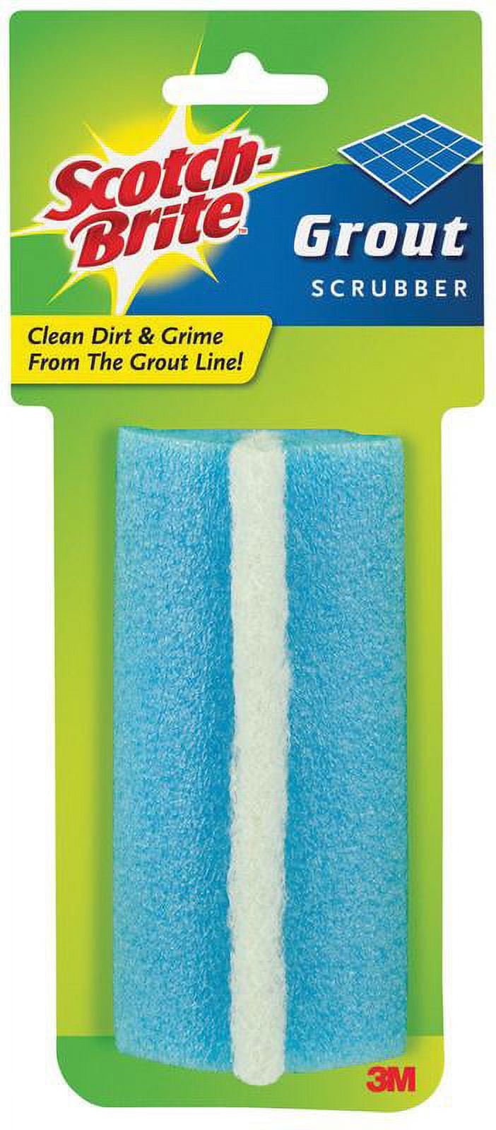 Elitra Swivel Grout Scrubber with Telescopic Handle & Tough Bristles,  Silver Blue