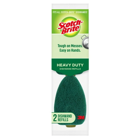 Scotch-Brite Heavy Duty Dishwand Refill Heads, 2 Refills Total