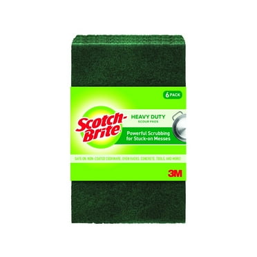 Scotch-Brite Heavy Duty Scour Pads, 6 Sponges Total