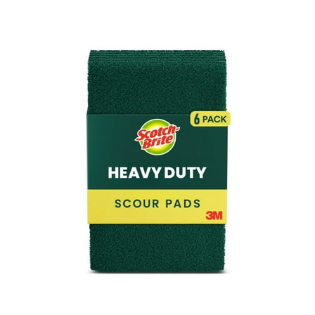 Scotch-Brite Heavy Duty Scour Pads, 6 Sponges Total