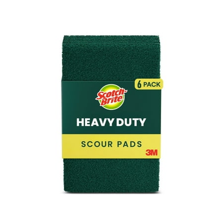 Scotch-Brite Heavy Duty Scour Pads, 6 Sponges Total
