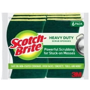 Scotch-Brite Heavy-Duty Scrub Sponge 6 ea Pack of 2