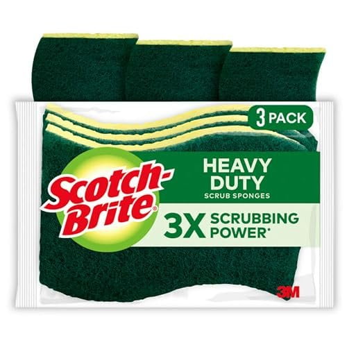 Scotch-Brite Heavy Duty Scrub Sponge (Pack of 3)