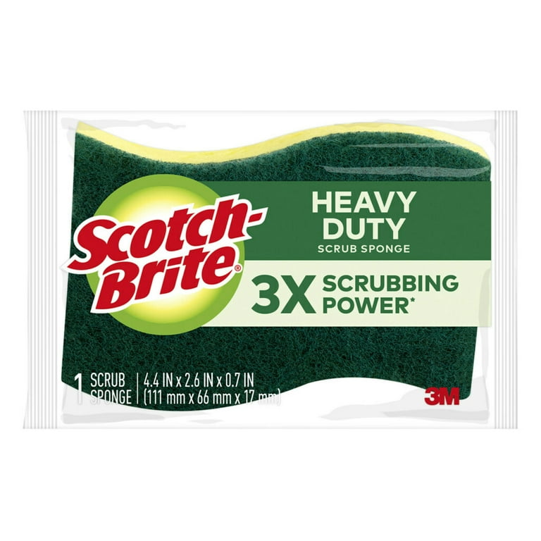 Scotch-Brite Heavy Duty Scrub Sponges, 1 Scrubbing Sponge