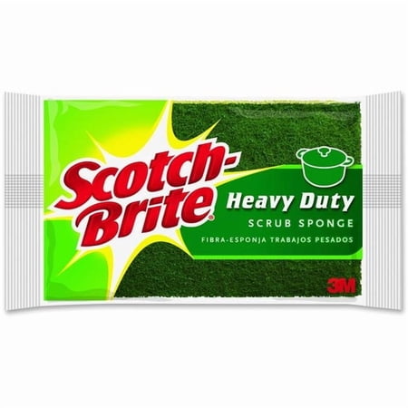 Scotch-Brite Heavy-Duty Sponge, Pack of 6 - Green
