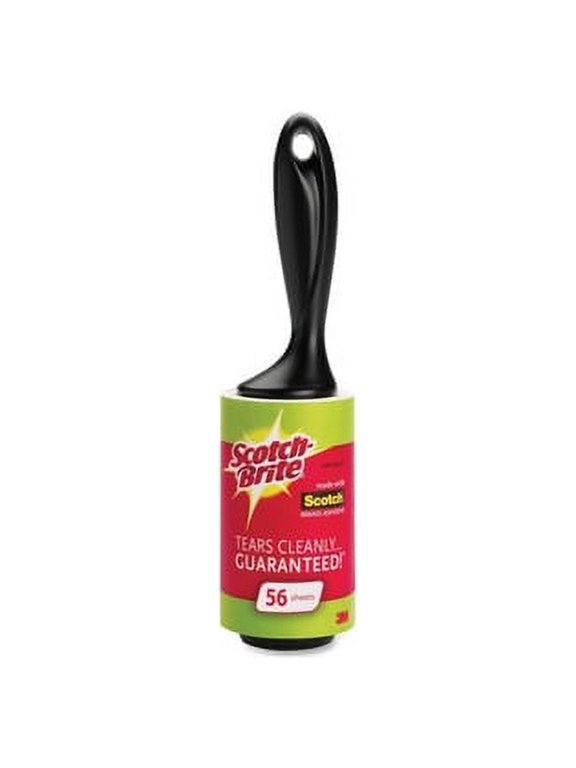 Lightweight Lint Roller Black Plastic Handle - 1 Each