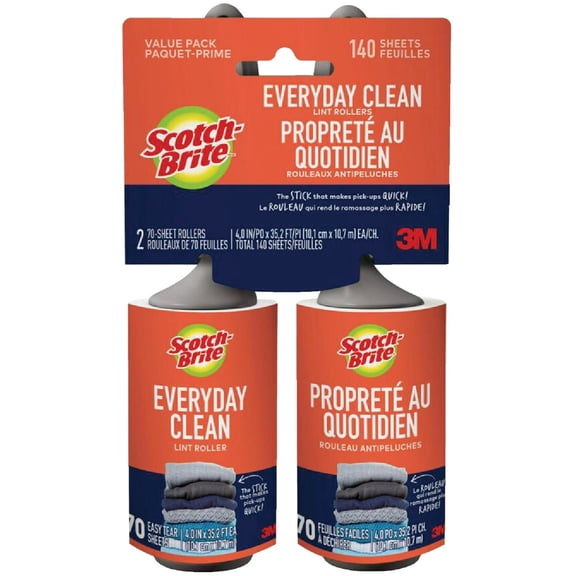 Scotch-Brite Lint Roller - 2/PK