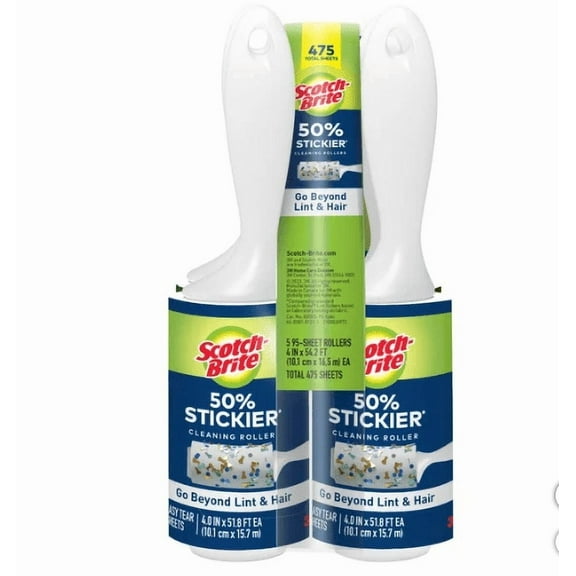 Scotch-Brite Lint Roller, 95-count, 5-pack