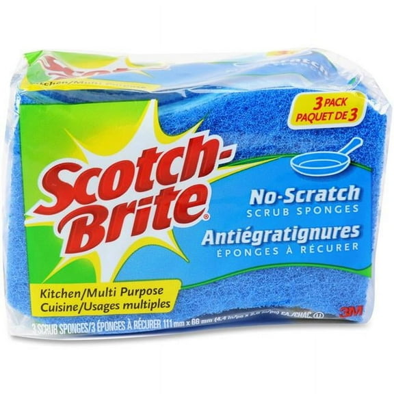 Scotch-Brite MMMMP3CT Scratch Scrub Sponges Multirap - Blue