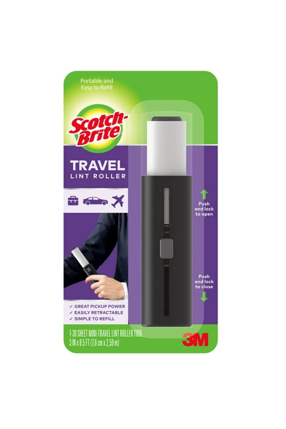 Mini-Travel Lint Roller, 1 Roller, 30 Sheets