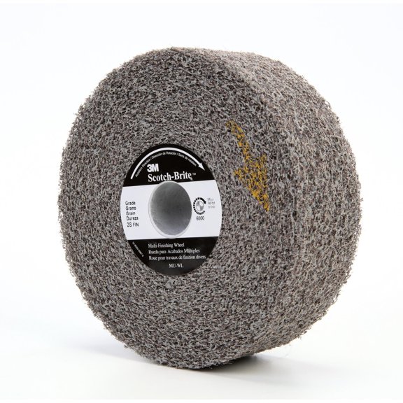 Scotch-Brite Multi-Finishing Convolute Wheel, MU-WL, 3S Medium, 6 in x 1 in x 1 in (Case of 1)