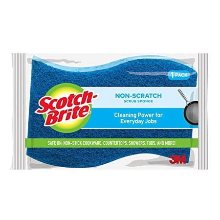 Scotch-Brite No Scratch Scrub Sponge, Multi-Purpose, 1 Ea