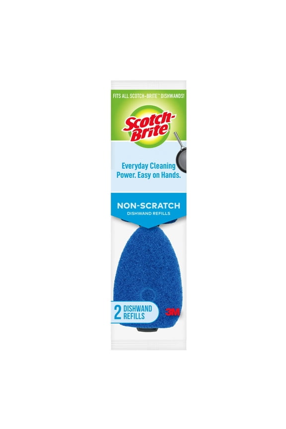 Non-Scratch Dishwand Refill Heads, 2 Refills Total