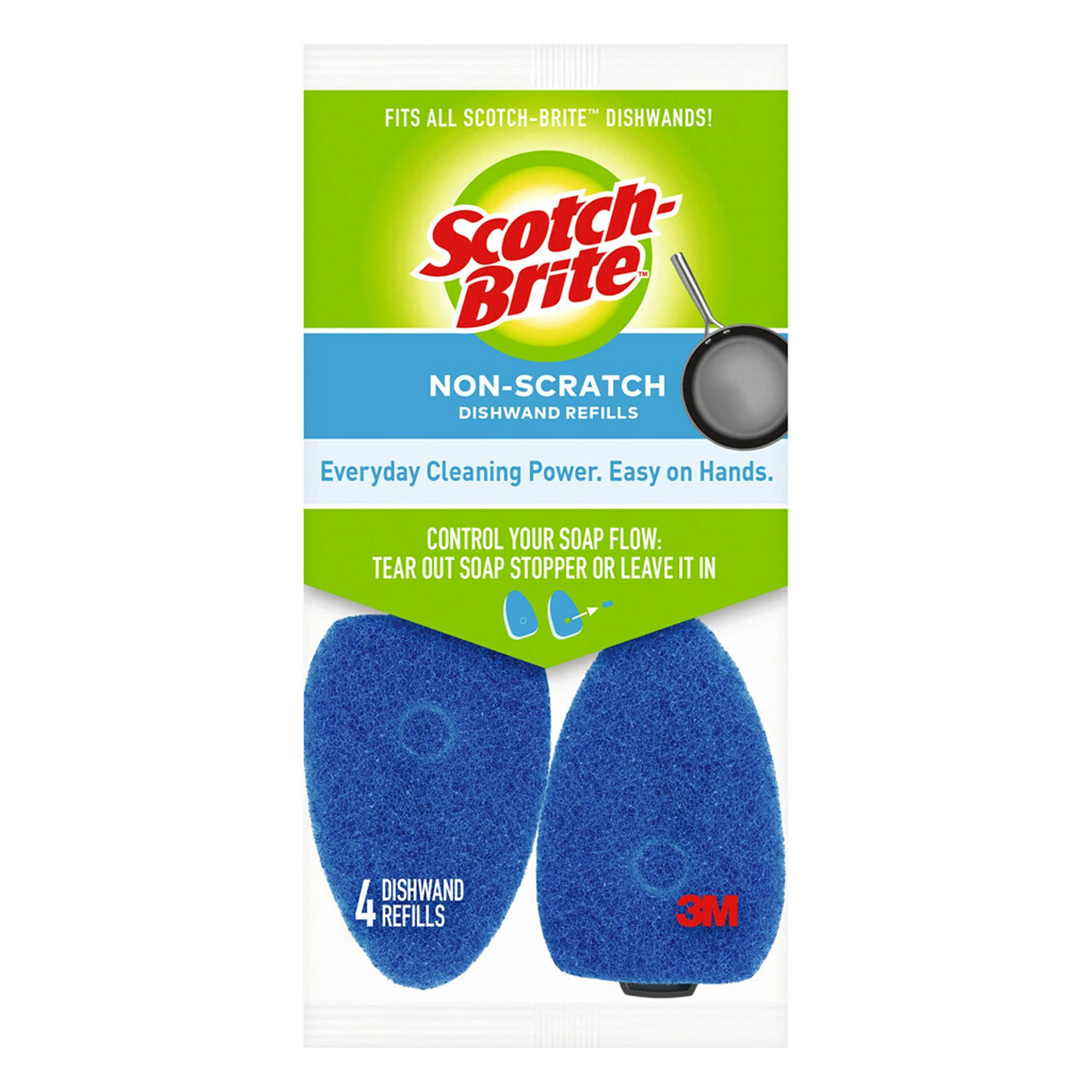 ScotchBrite NonScratch Dishwand Refill, Multi