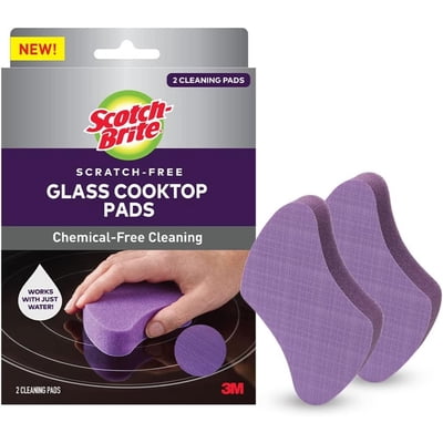 Scotch-Brite Non-Scratch Glass Cooktop Cleaning Pad, 2 Pads