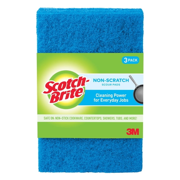 Scotch-Brite Non-Scratch Scour Pad, 30 Count, Value Pack