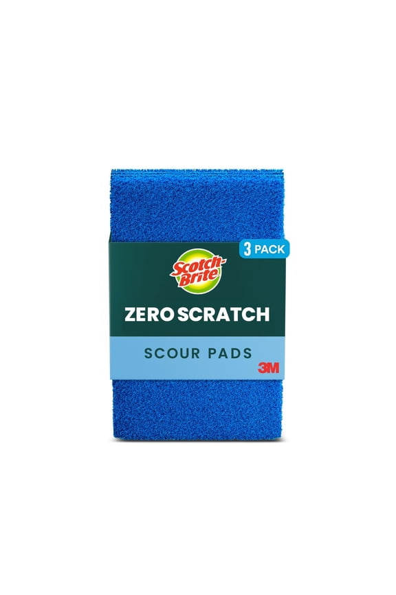 Zero Scratch Scour Pads, 3 Pack