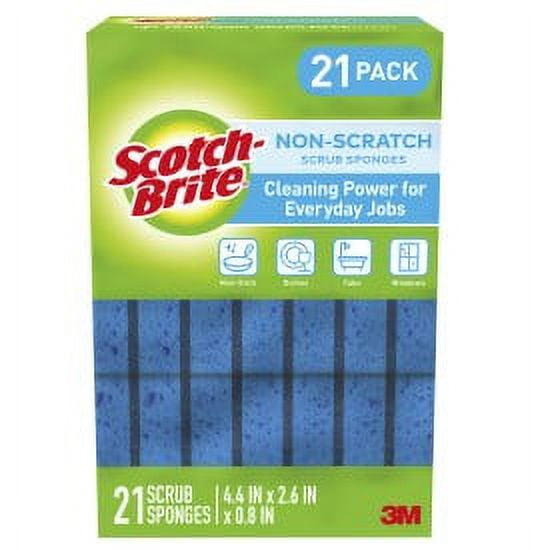Scotch-Brite Non-Scratch Scrub Sponge, 21 Sponges