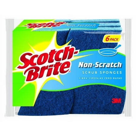 Scotch-Brite Non-Scratch Scrub Sponges - 6ct (Pack of 3)