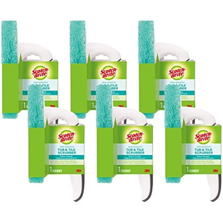 Scotch-Brite Non-Scratch Tub & Tile Scrubber, 6 Count
