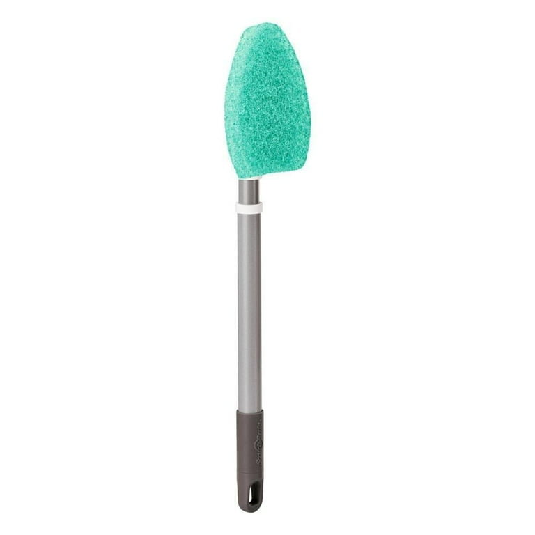 Source Shower Scrubber for Cleaning with Long Handle Tub and Tile Scrub  Brush with Scouring Pads for Bathtub Bathroom on m.