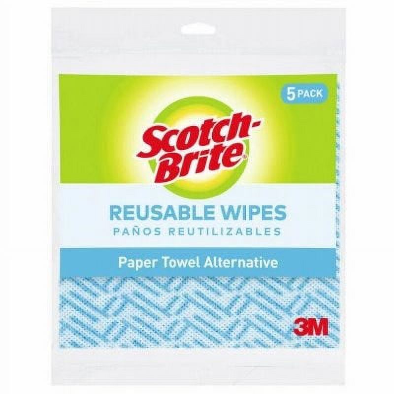 Scotch Brite Reusable Wipes, 5Pk. 1 Pack