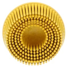 Scotch-Brite Roloc Bristle Disc, RD-ZB, 80, TR, Yellow, 2 in x 5/8 in, Tapered, 10/Carton, 40 ea/Case (Case of 40) SKU 7000000743