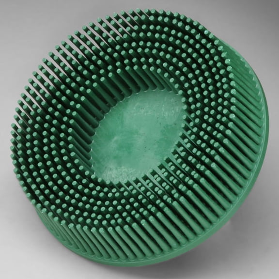 Scotch-Brite Roloc Bristle Disc, 3 in x 5/8 Tapered 50