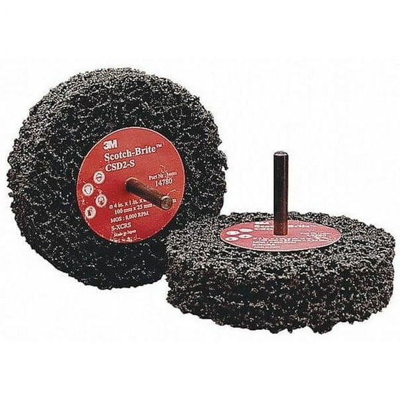 Scotch-Brite Clean and Strip Disc, 4 in Dia, 1 in W 7100062946
