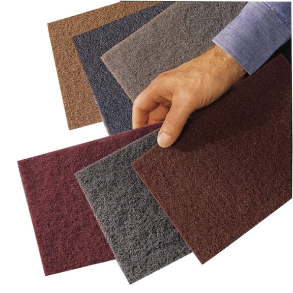 3M Scotch-Brite Hand Pad, Very Fine, Maroon, Case Of 60