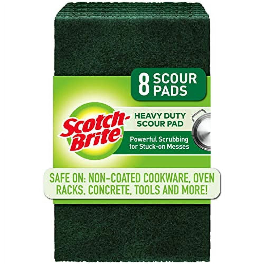 ScotchBrite Scour Pads, Heavy Duty Scouring Pads for Cleaning Kitchen