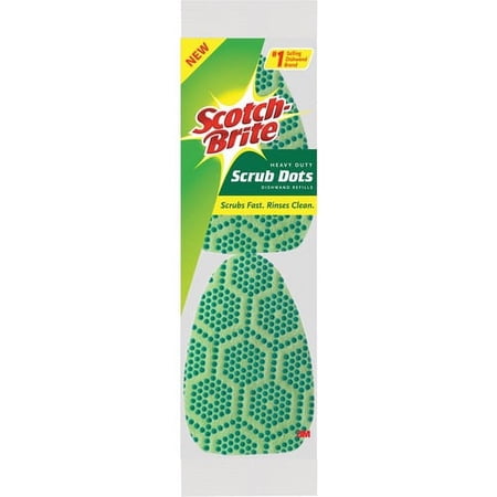 Scotch-Brite Scrub Dots Dishwand Refill - 2/Pack - Green | Bundle of 10 Packs