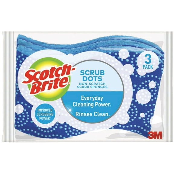 Scotch Brite Scrub Dots Non-Scratch Scrub Sponge, 3-Pk. 1 Pack