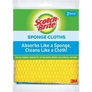 Scotch-Brite Sponge Cloth, 2-Count Pack of 6 — Residential Use, Standard Application