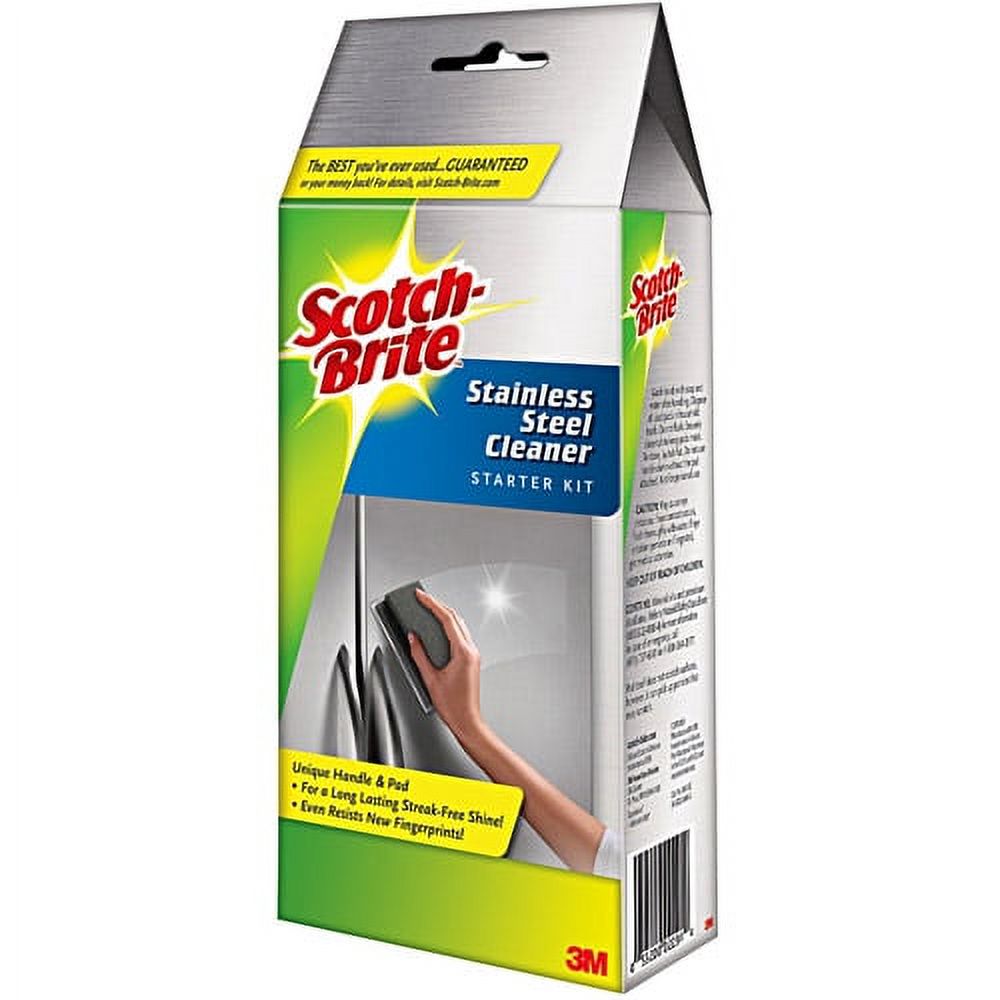 ScotchBrite Stainless Cleaner Starter Kit, 1 Cook Top Cleaner Handle