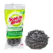Scotch Brite Stainless Steel Scourer Scrubber Cookware Grills Pans Pack Of 4