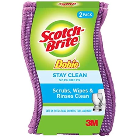 Scotch-Brite Stay Clean Scrubbers - 2 Ct