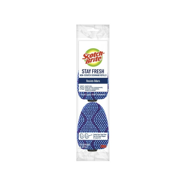 Scotch-Brite Stay Fresh Non-Scratch Dishwand Refills, 2 Refills Total