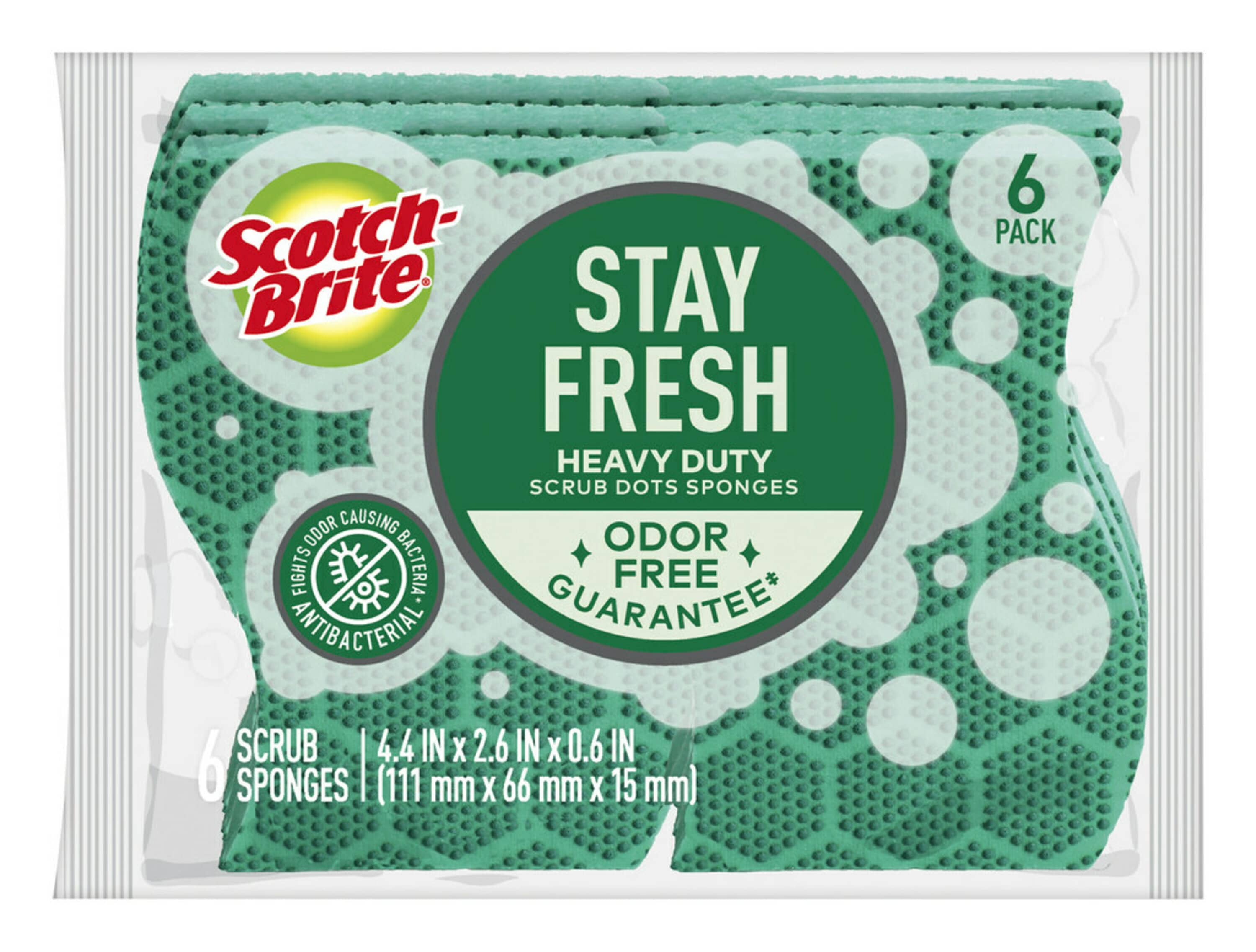 Scotch-Brite Heavy Duty Scrub Sponges (Pack of 4), 4 packs - Foods Co.