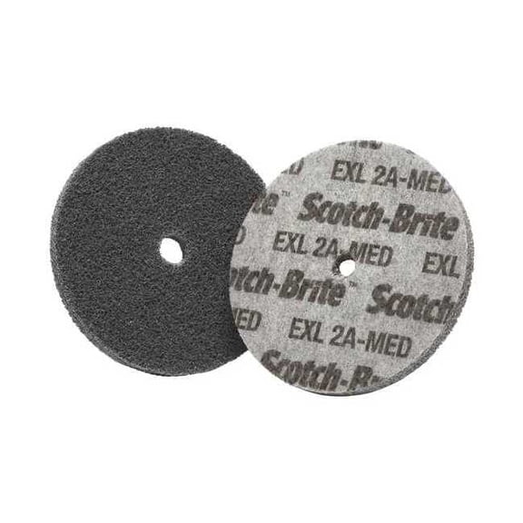 Scotch-Brite Unitized Wheel, 3 in Dia, 1/2 in W, 3/8 in Arbor Hole 7010366054