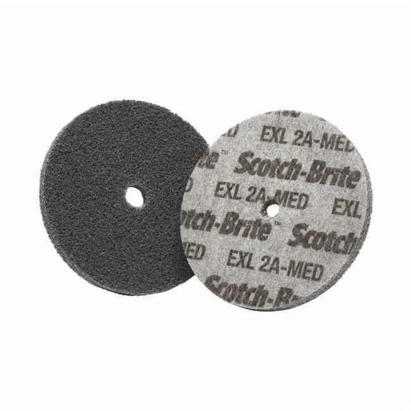 Scotch-Brite Unitized Wheel, 3 in Dia, 1/2 in W, 3/8 in Arbor Hole 7010366054