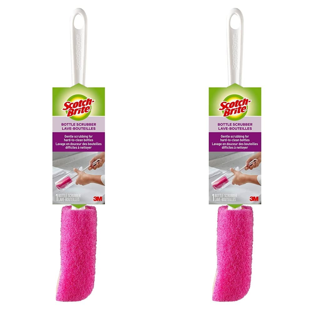 Scotch-Brite Water Bottle Scrubber, Safe On Glass, Plastic And