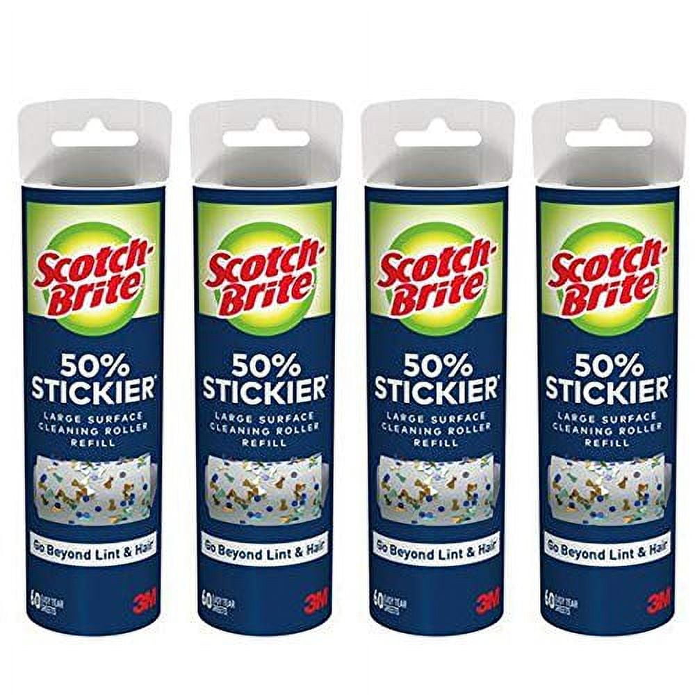 Scotch Brite Wide Lint Roller Refill Large 8" Surface Pet Hair Remover