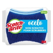 Scotch-Brite ocelo Non-Scratch Foam Scrubber, 2 Count