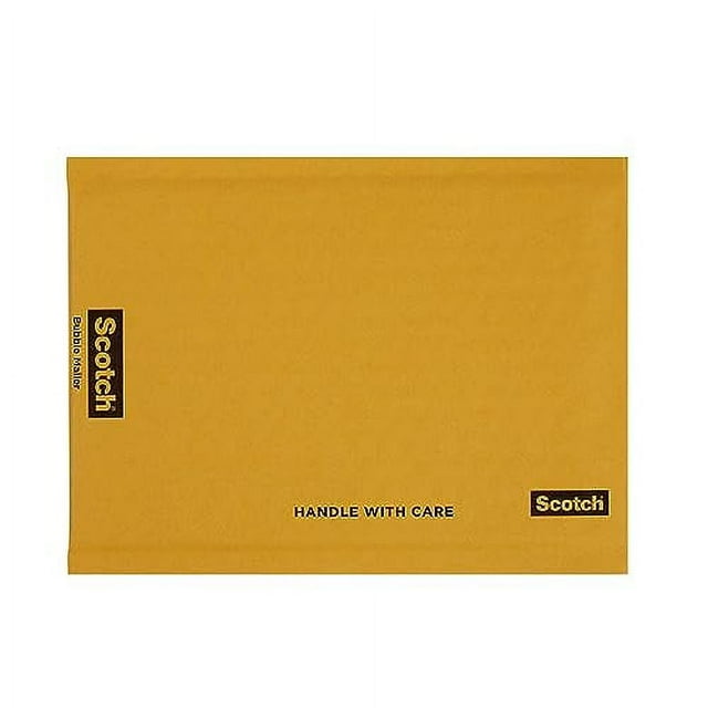 Scotch Bubble Mailer, 6 in x 9 in, Size 0, Kraft, 10/Pack (7913) Brown